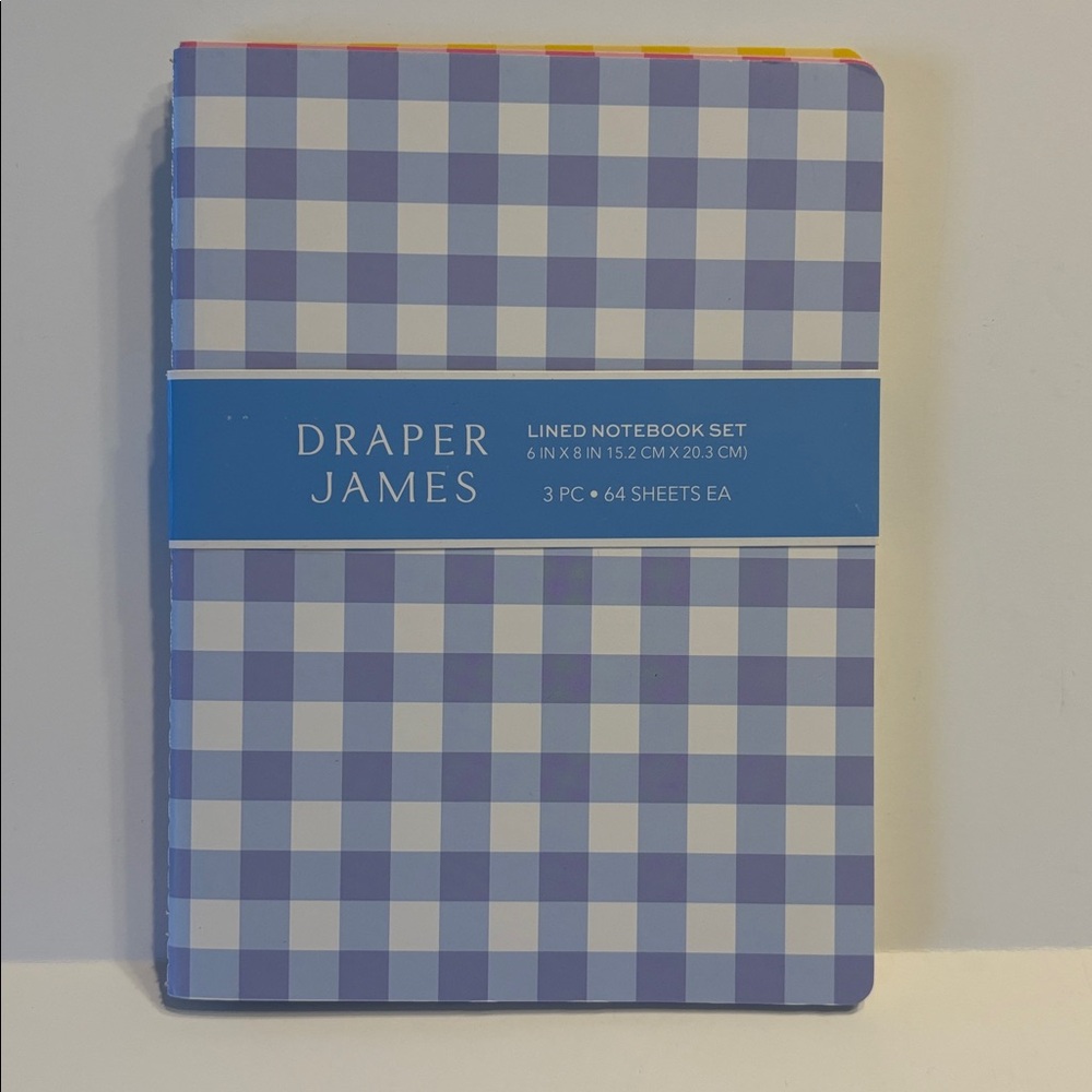 Draper James Gingham Journal Set of 3 - Picture 3 of 11